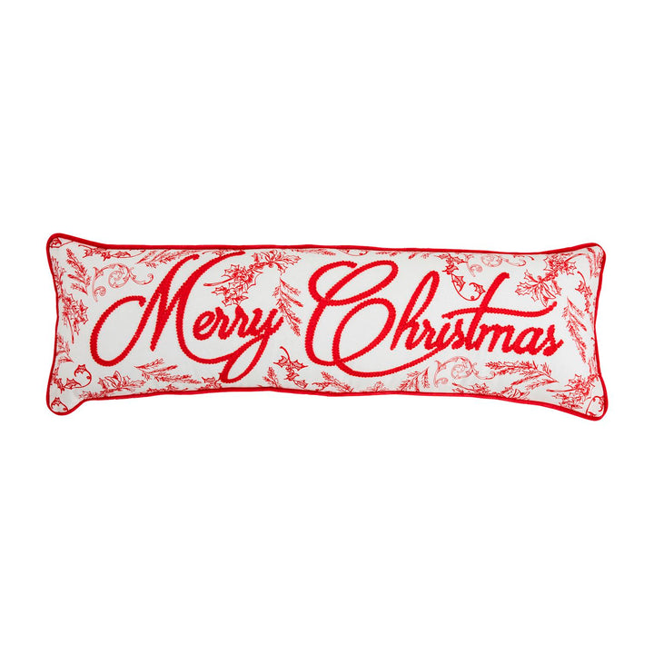 A Vintage Christmas Toile Pillow