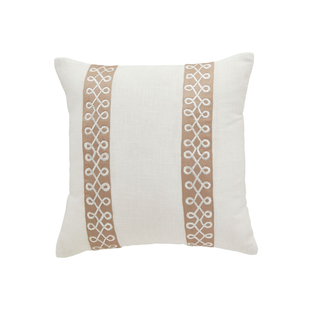 Classic Ribbon Trim Pillow