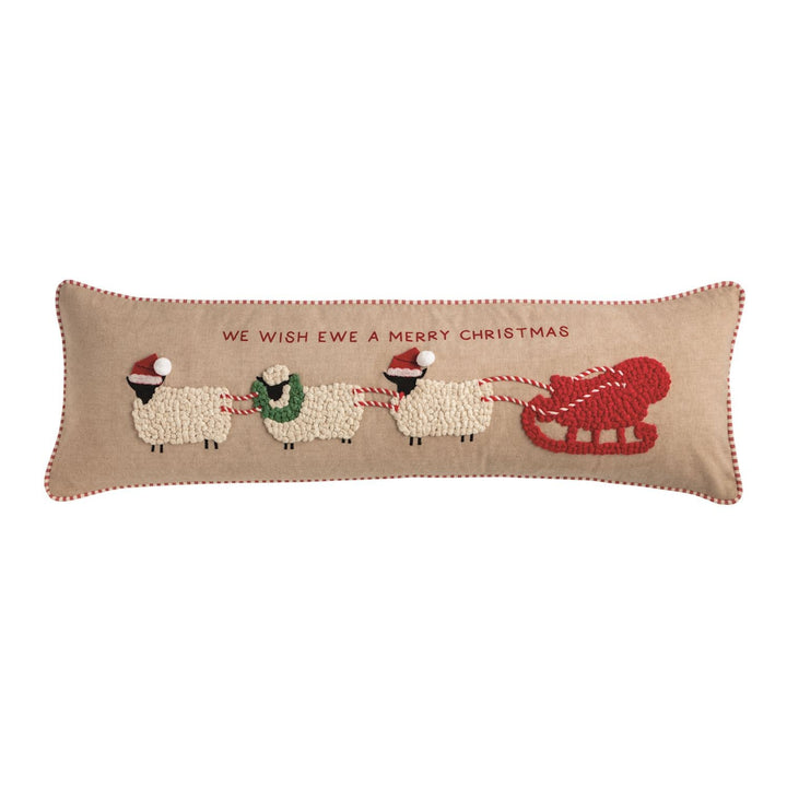 We Wish Ewe A Merry Christmas Long Pillow