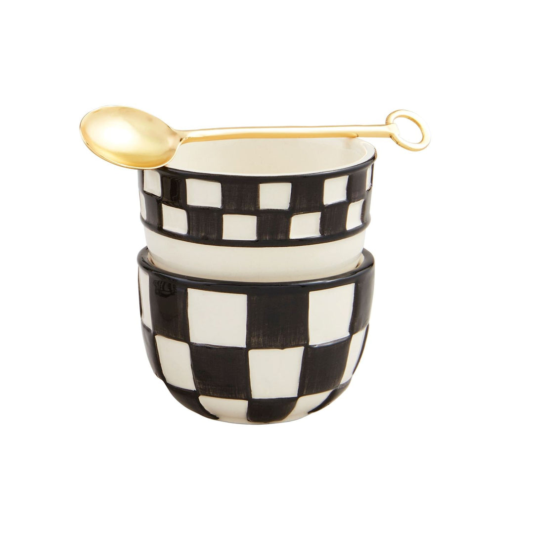 Checkered Tidbit Bowl Set