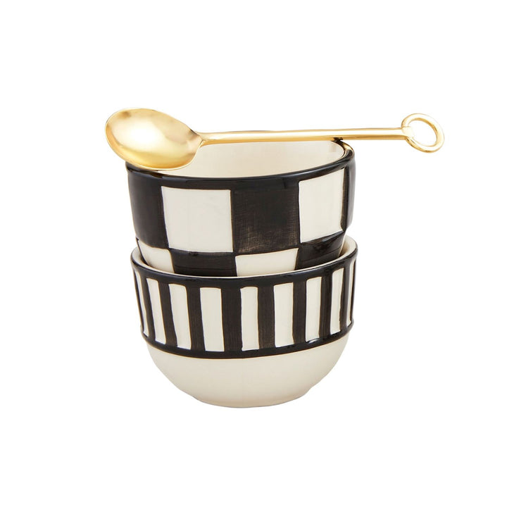 Checkered Tidbit Bowl Set
