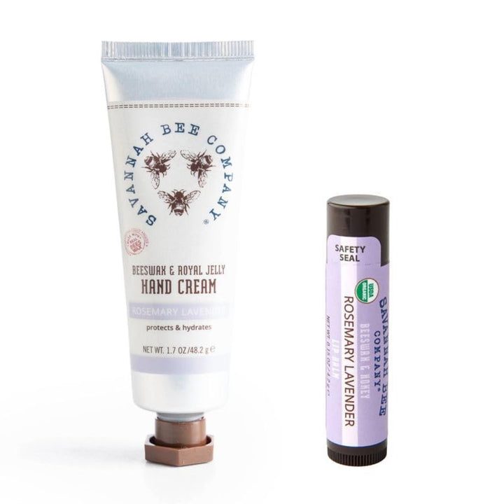 Beeswax Hand Cream & Lip Balm Gift Set