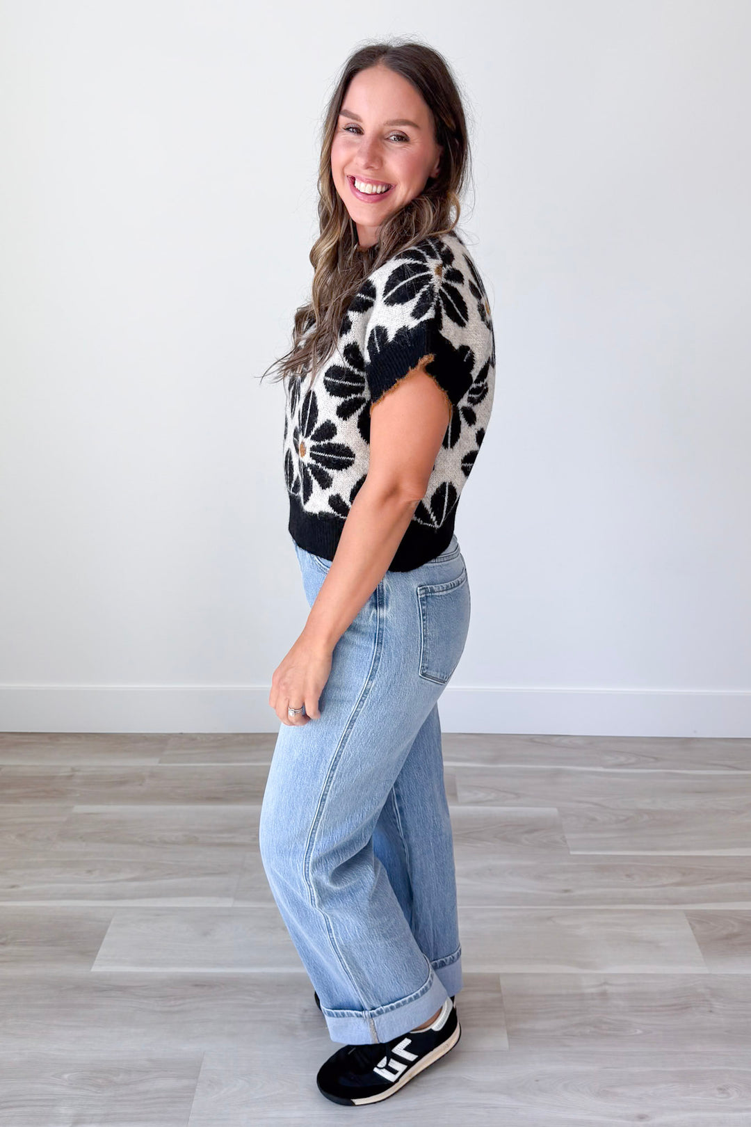 Gilded Blooms Top