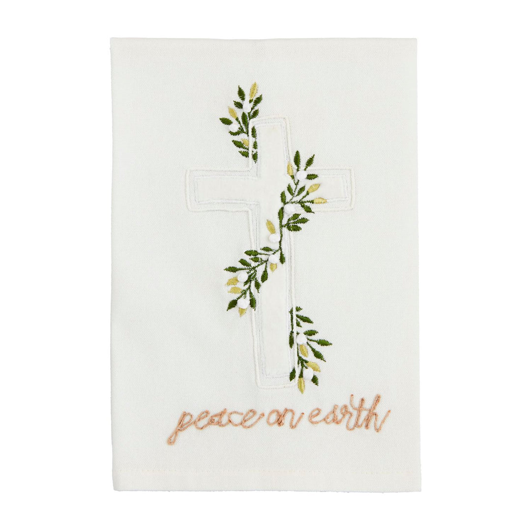 Luxurious Velvet Applique Dishtowel