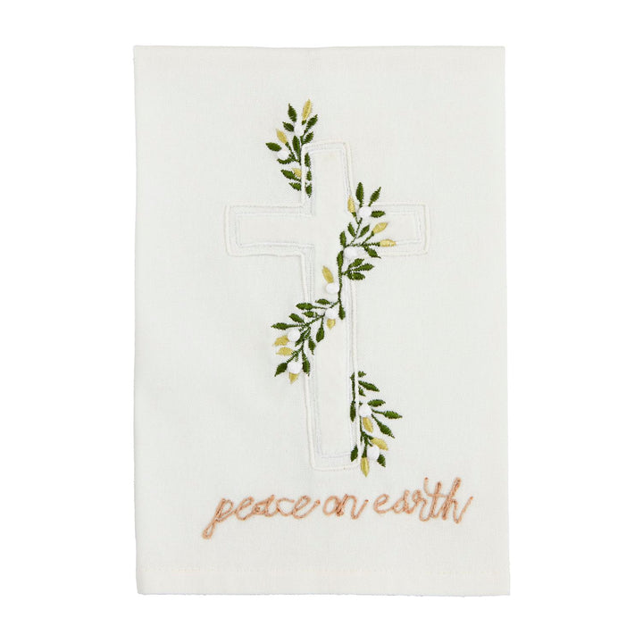 Luxurious Velvet Applique Dishtowel