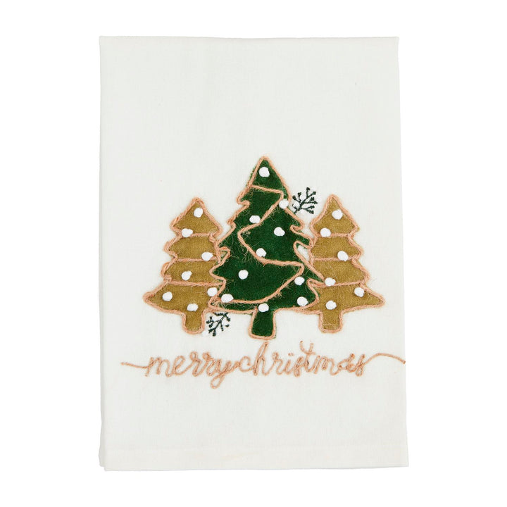 Luxurious Velvet Applique Dishtowel