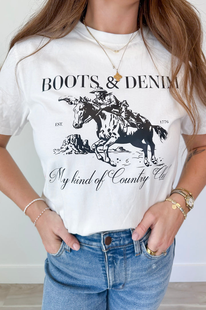 Boots & Denim Tee