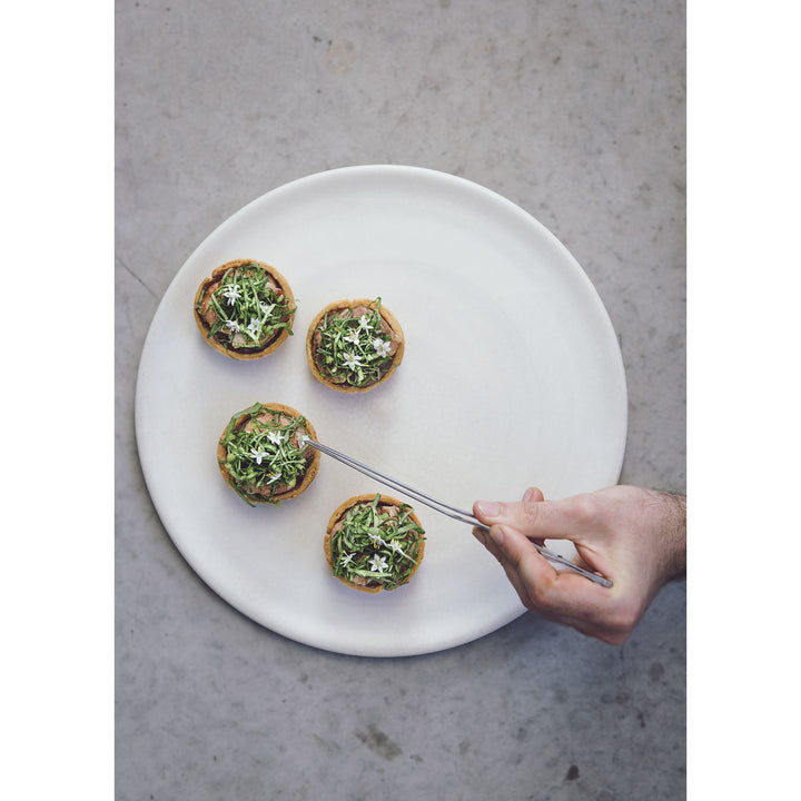 Offset Culinary Plating Tongs