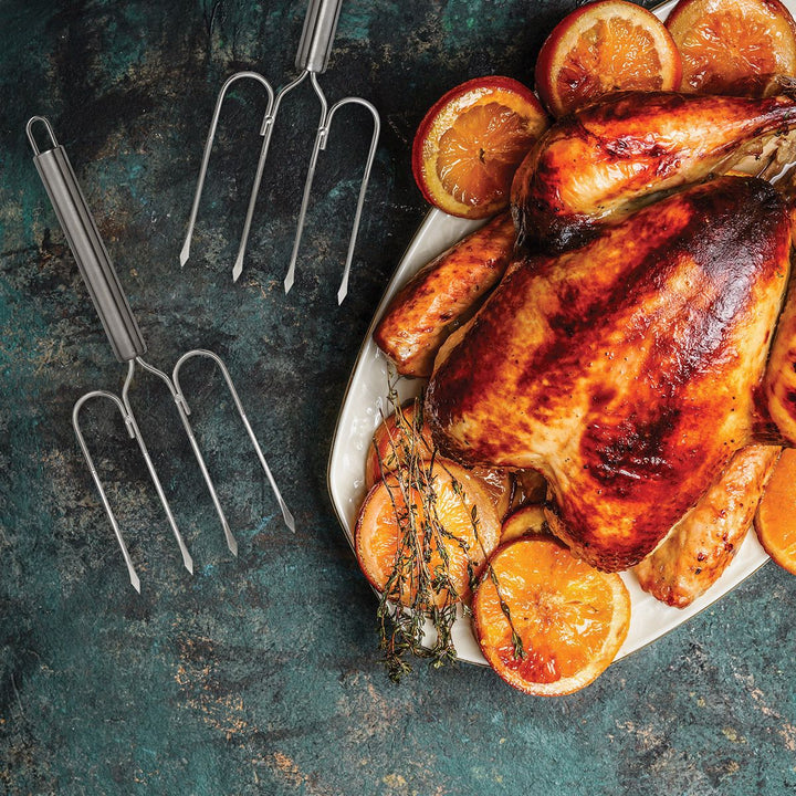Roasted Turkey Lifter Fork Set