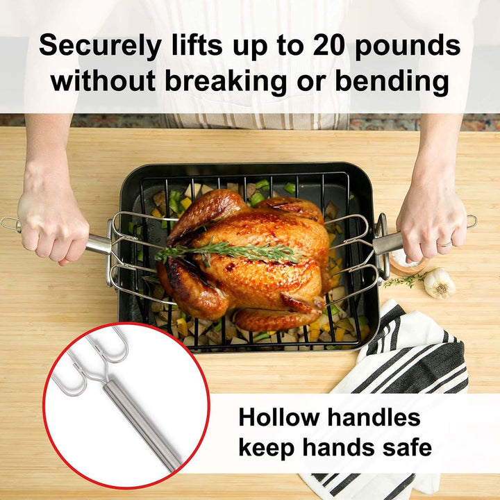 Roasted Turkey Lifter Fork Set