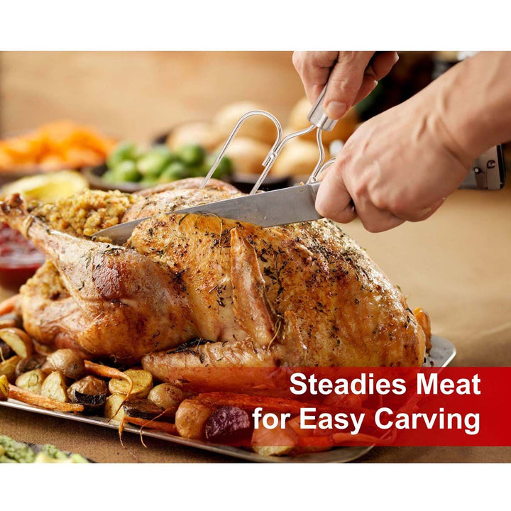 Roasted Turkey Lifter Fork Set
