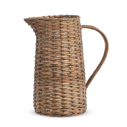 Natural Woven Pitcher