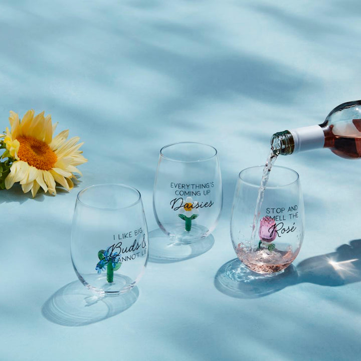 Flower Wine Glass