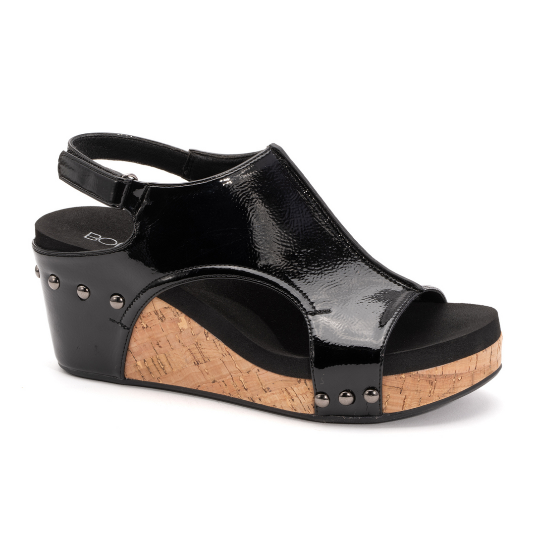 Corky's - Carley Black Patent Wedges