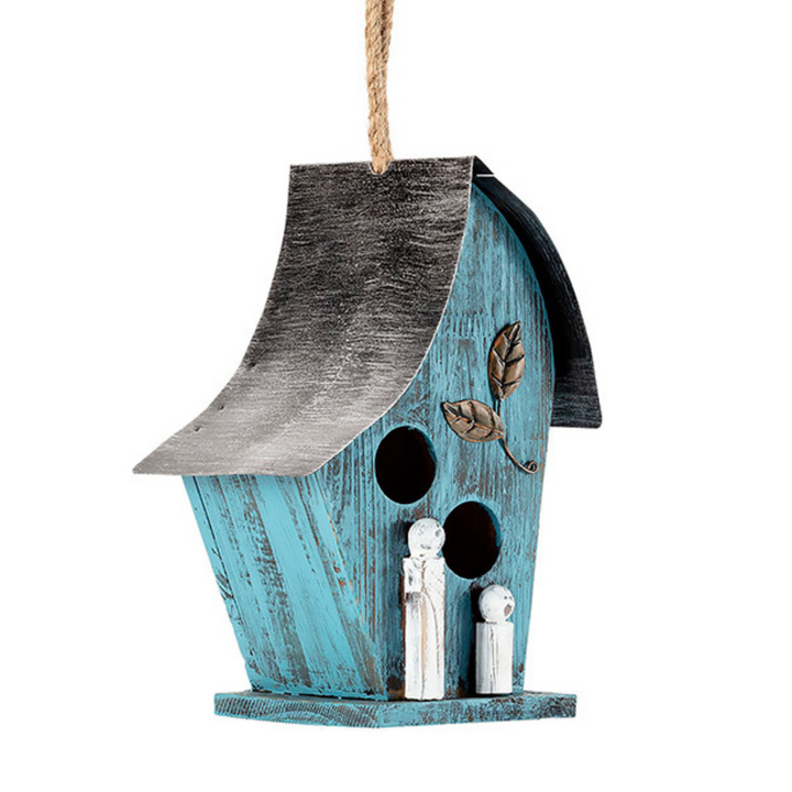 Blue Artful Birdhouse