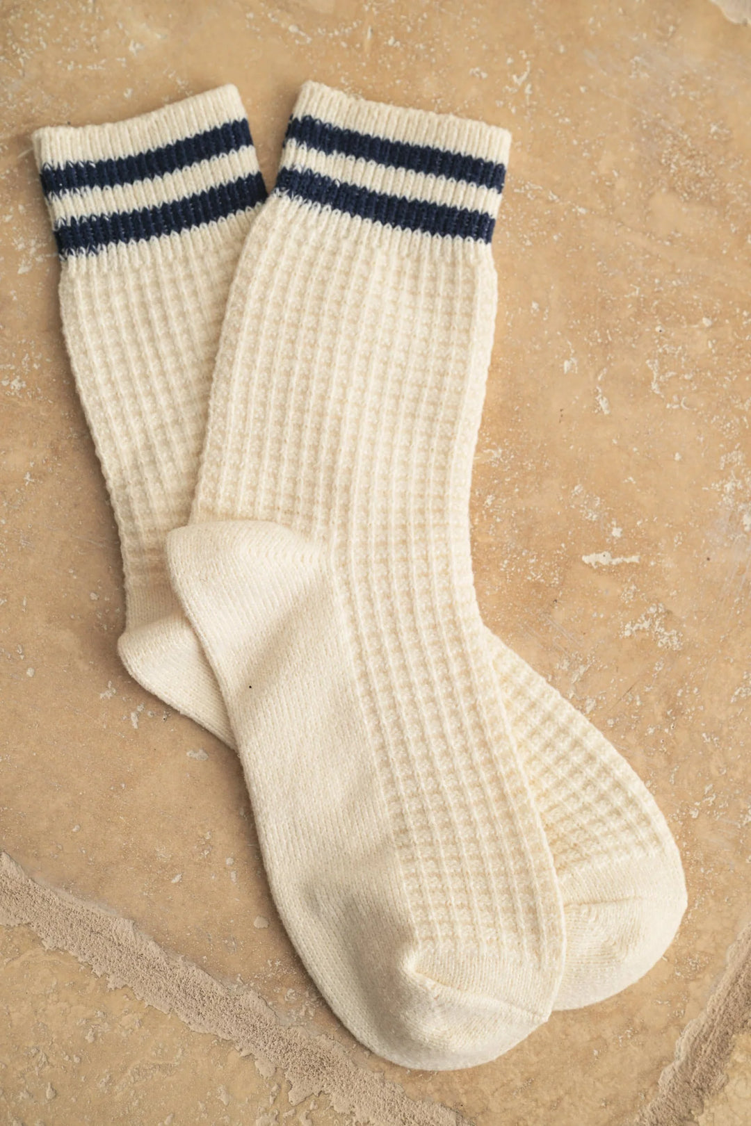 Waffle Stripe Socks