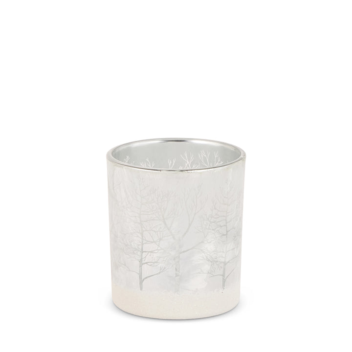 Snowy Forest Candle Holder