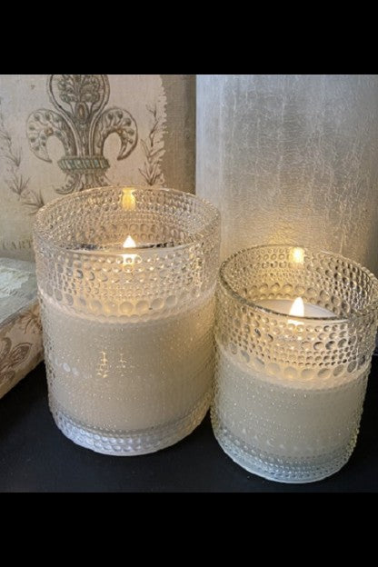 Embossed Simply Ivory Radiance Candle