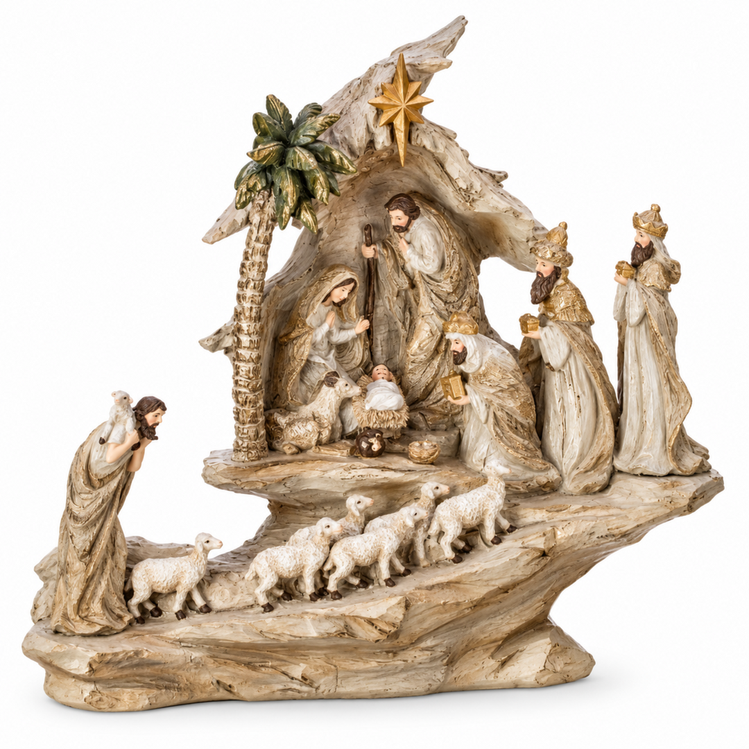Stairway Nativity Scene