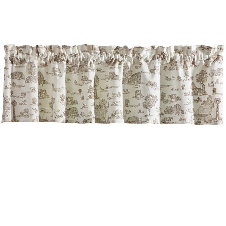 Down On The Farm Toile Valance