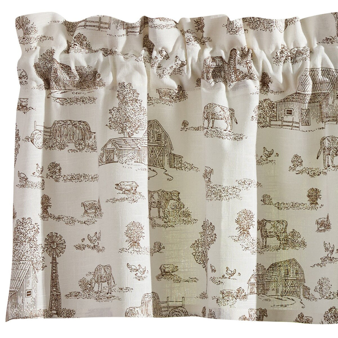 Down On The Farm Toile Valance