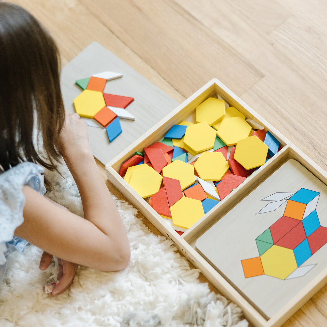 Wooden Pattern Blocks & Boards