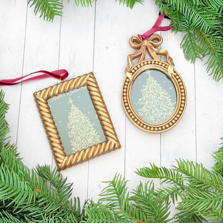 Gold Frame Vintage Ornament