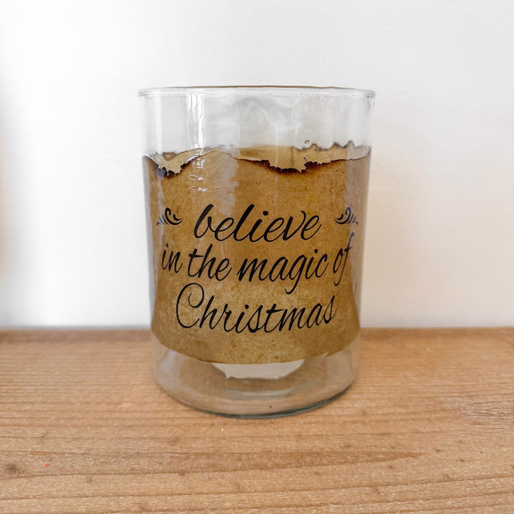 Vintage Glass Christmas Jar