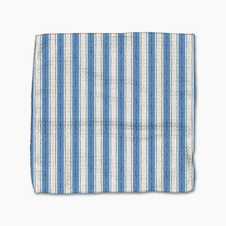 Geometry Sardine Check Blue Dishcloth Set