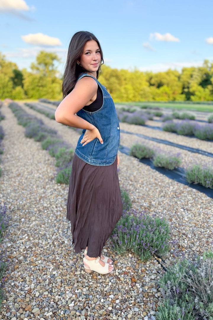 Free People Maris Denim Vest