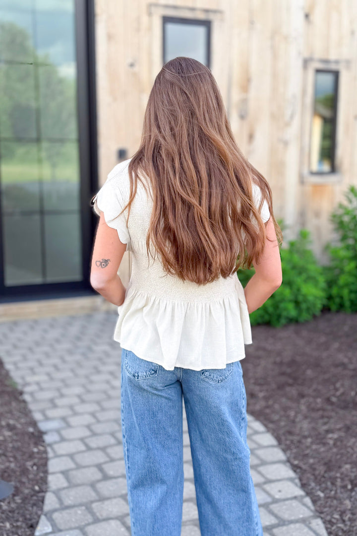 Lavender & Linen Top