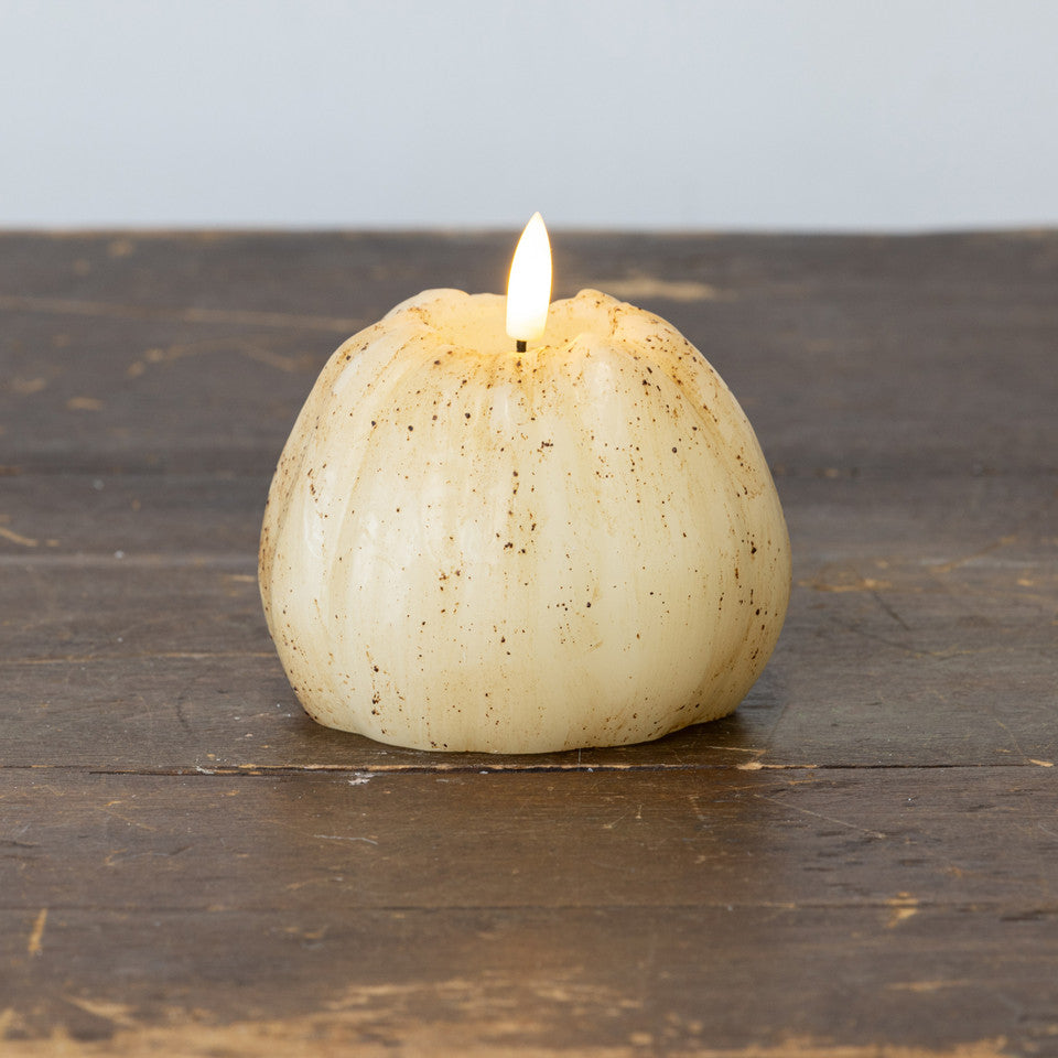 Flameless Short Pumpkin Candle