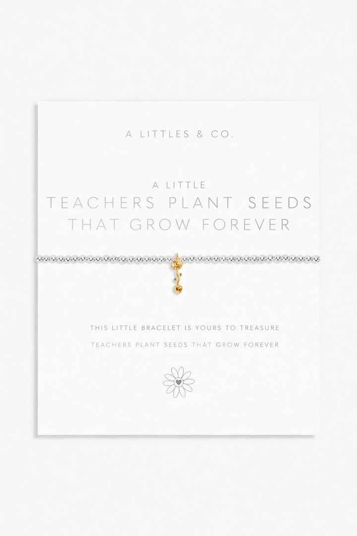 A Little Teachers Plant Seeds That Grow Forever Bracelet