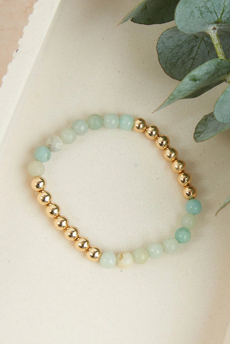 Genuine Stone Stretch Bracelet