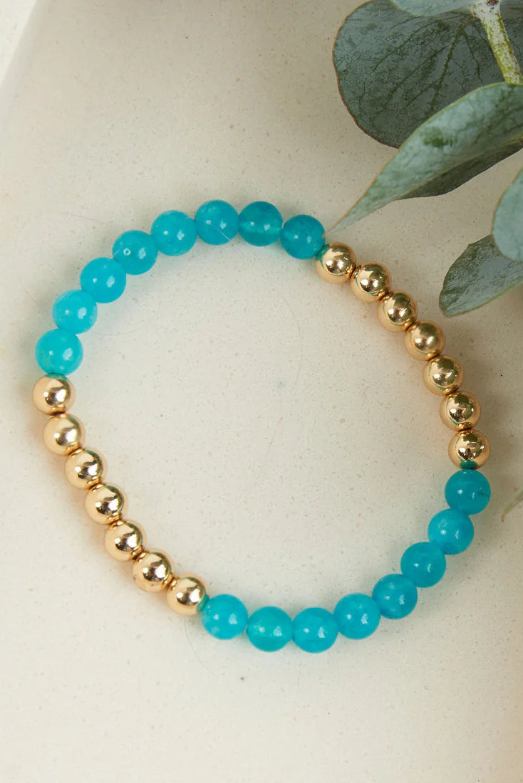 Genuine Stone Stretch Bracelet