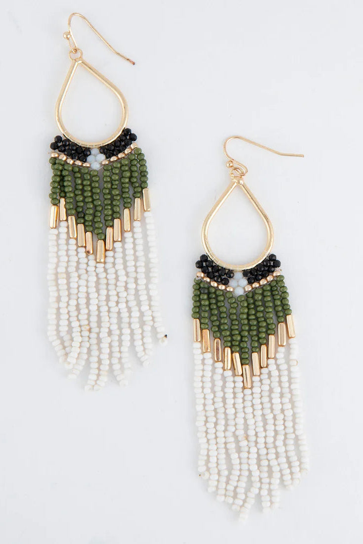 Irie Beaded Teardrop Earrings