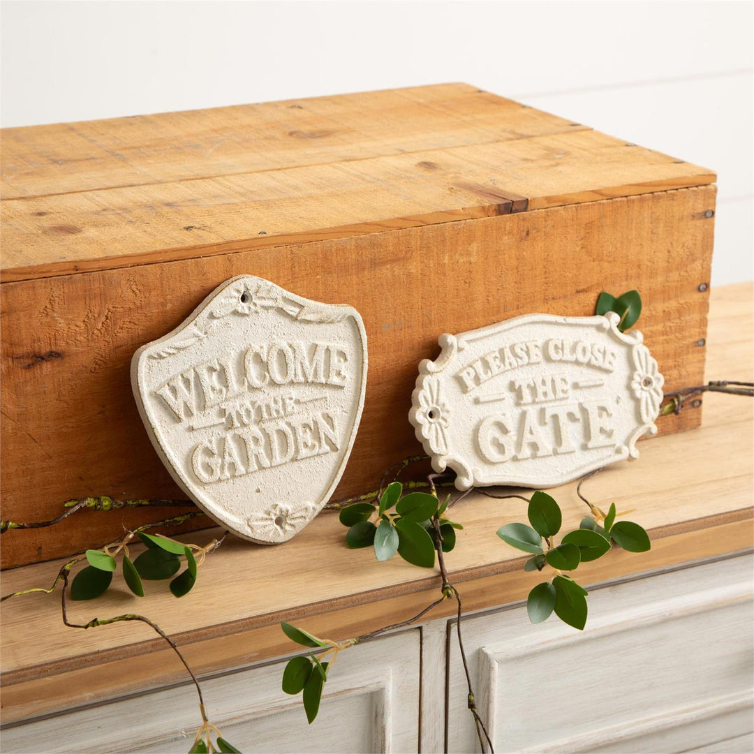 Garden Sentiment Iron Plaque