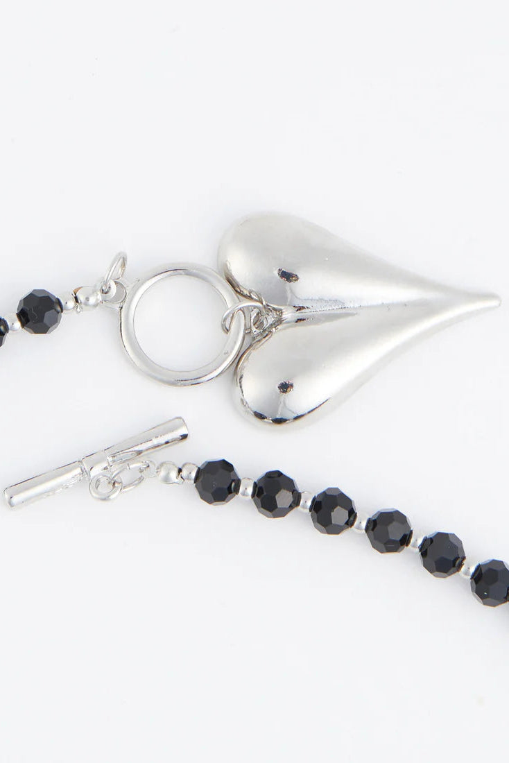 Heart Pendant Toggle Necklace