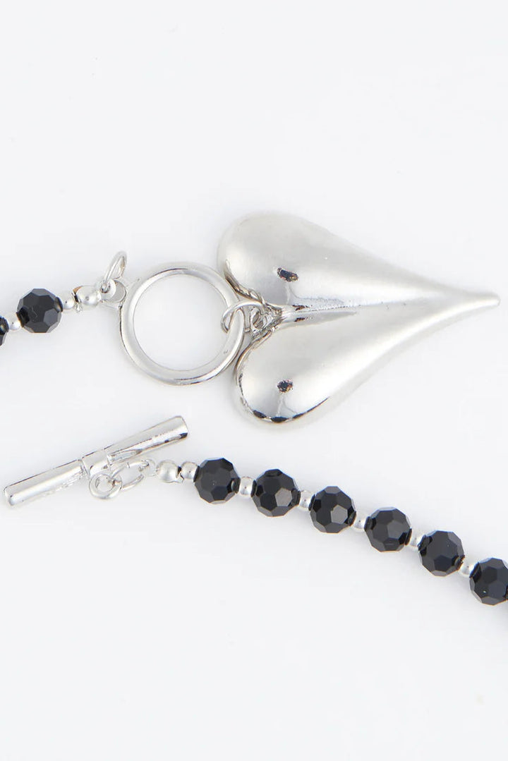 Heart Pendant Toggle Necklace