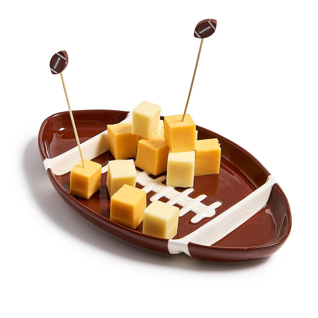 Classic Football Sectional Serving Platter