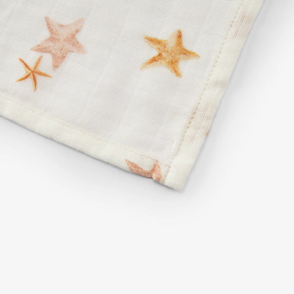 Milkbarn Starfish Dreams Burp Cloth Set