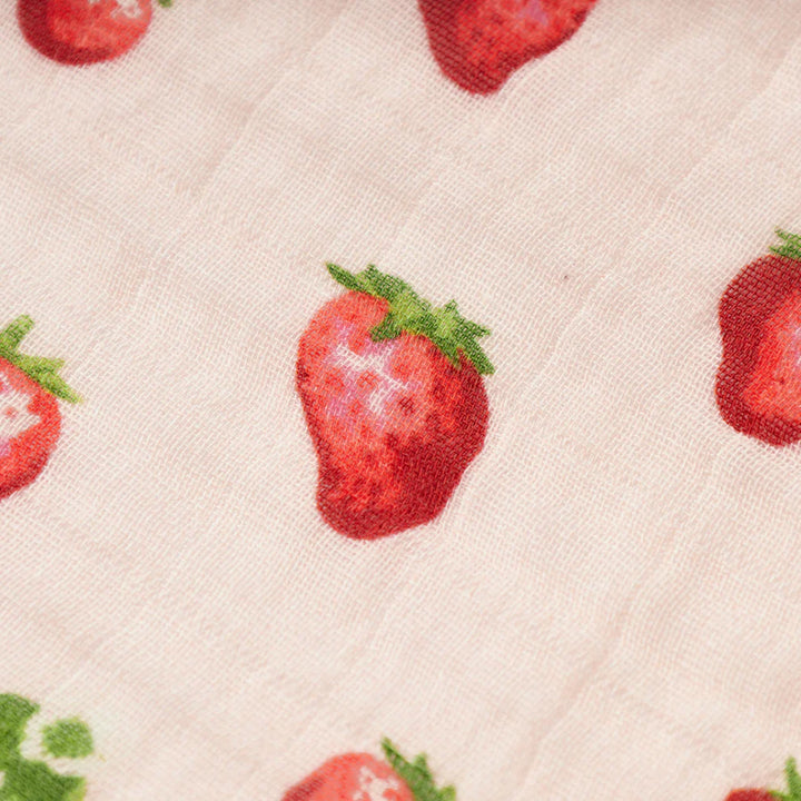 Strawberry Organic Cotton Burp Cloth Set