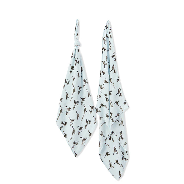 Goose Bamboo Burp Cloth Set