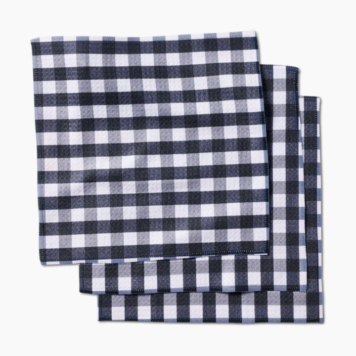 Geometry Midnight Flannel Dishcloth Set