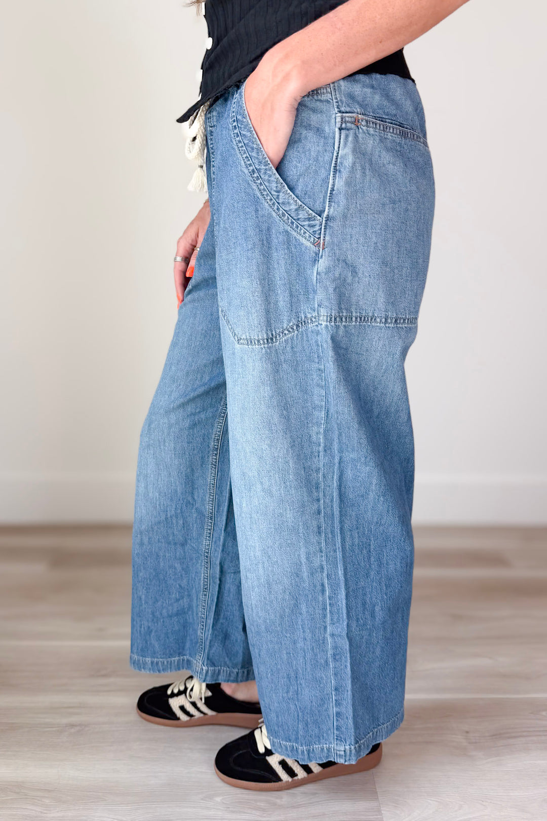 Free People Easy Peasy Pull On Denim