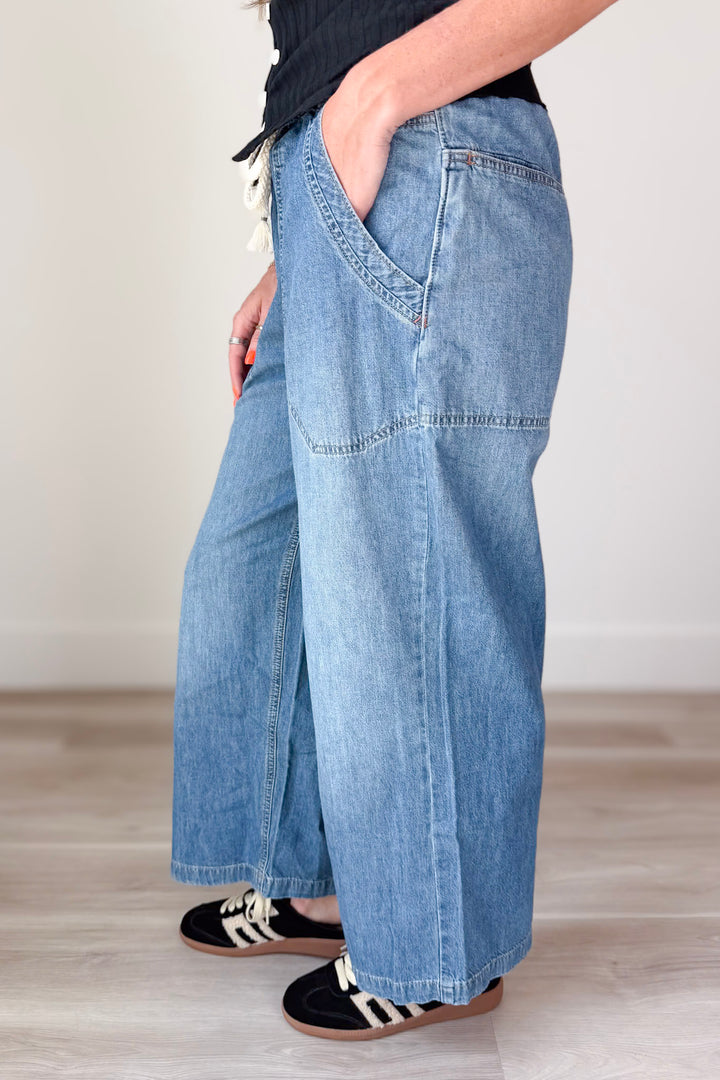 Free People Easy Peasy Pull On Denim