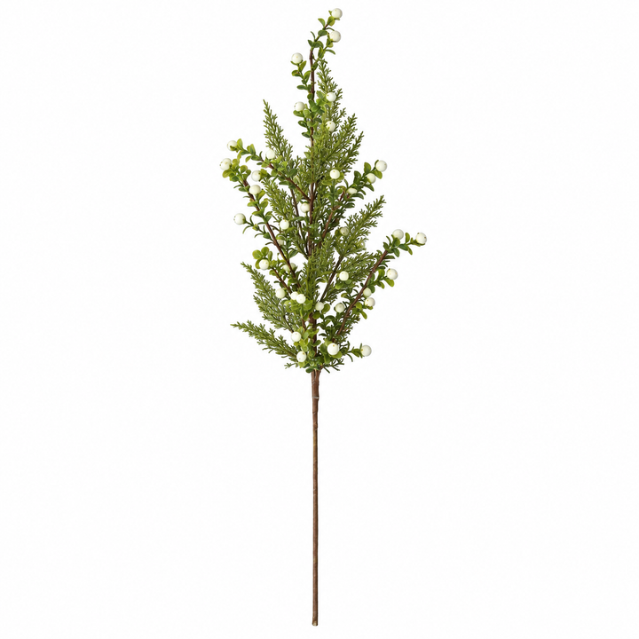 White Berry Greenery Spray