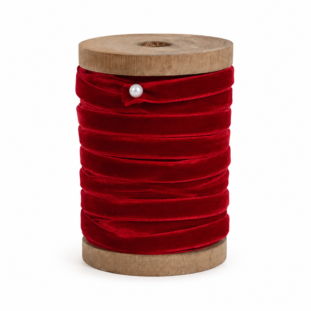 Velvet Ribbon On Spool