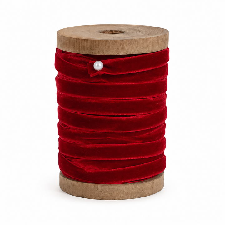 Velvet Ribbon On Spool