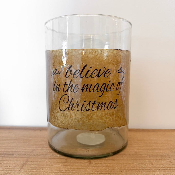 Vintage Glass Christmas Jar
